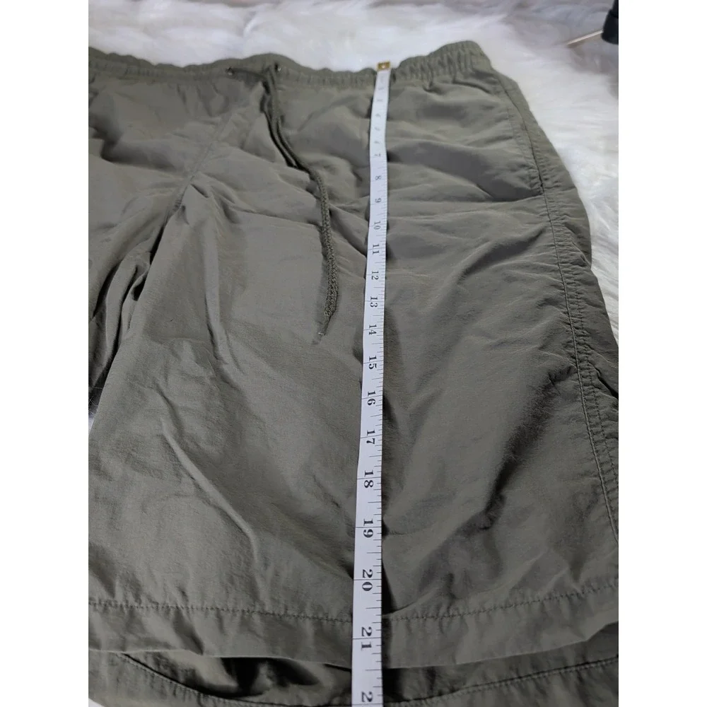 Lacoste Swim Trunks Mens‎ 8 XXXL Olive Green Multi Color Logo Graphic Shorts